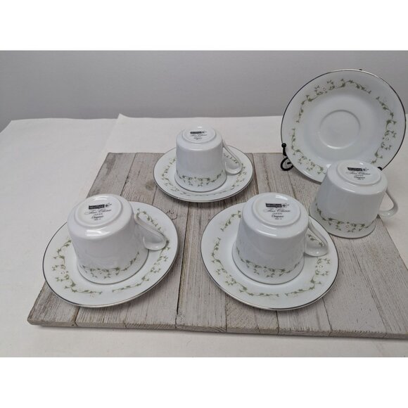 Sheffield China Japan Elegance Set of 4 Teacups and Saucers - Picture 5 of 9